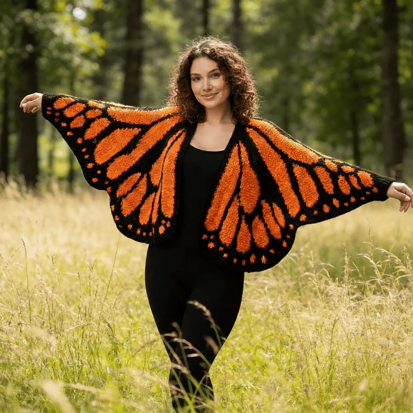 KnitWings ™  Butterfly Cardigan Crochet