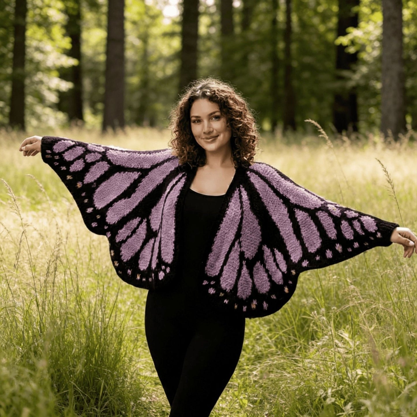 KnitWings ™  Butterfly Cardigan Crochet