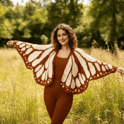 KnitWings ™  Butterfly Cardigan Crochet