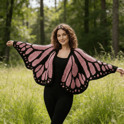 KnitWings ™  Butterfly Cardigan Crochet